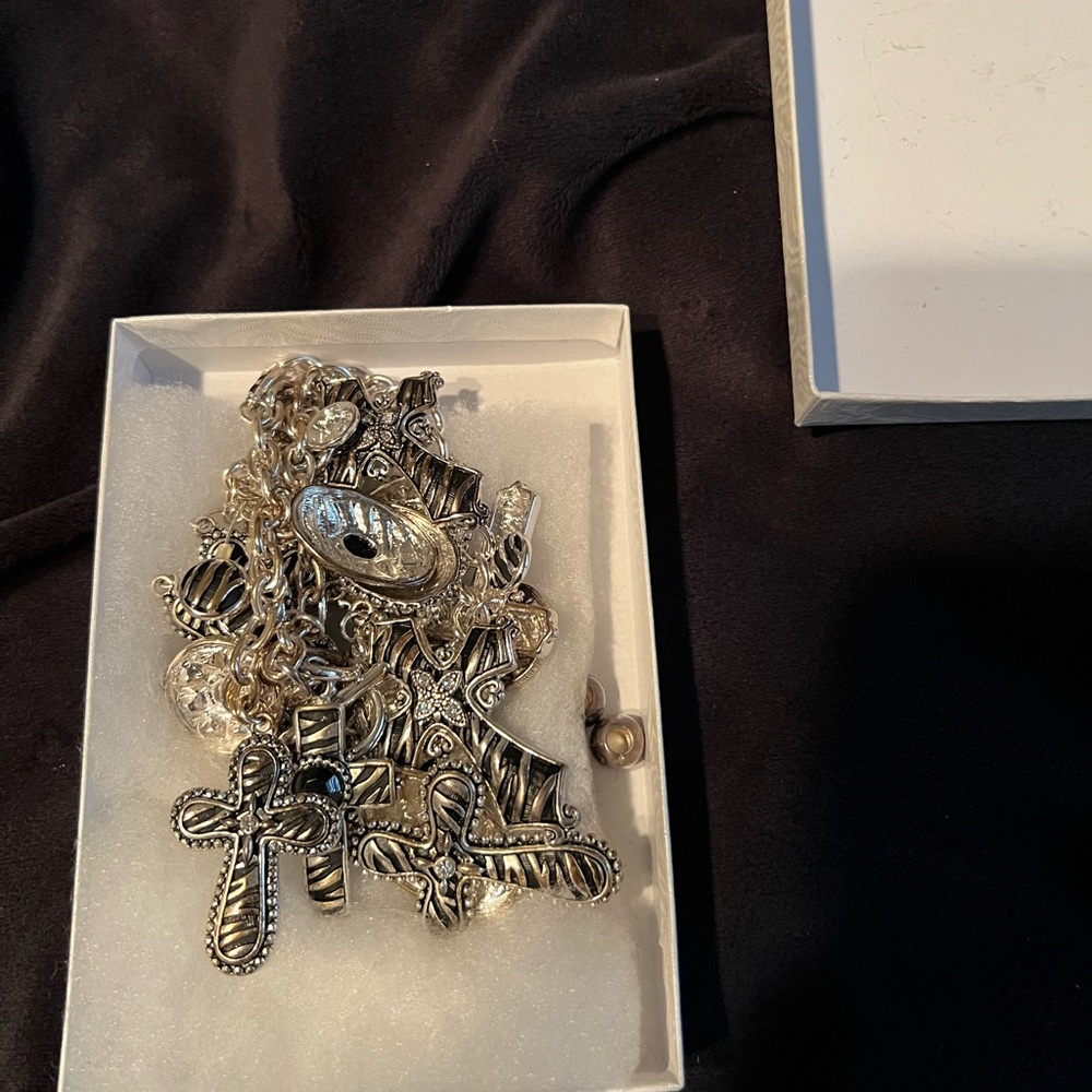 Silver Cross Pendant Necklace